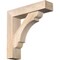 Ekena Millwork Olympic Block Smooth Bracket w/ Offset Brace, Douglas Fir, 5 1/2"W x 22"D x 22"H BKT0604X22X22OLY05SDF - alternate 1